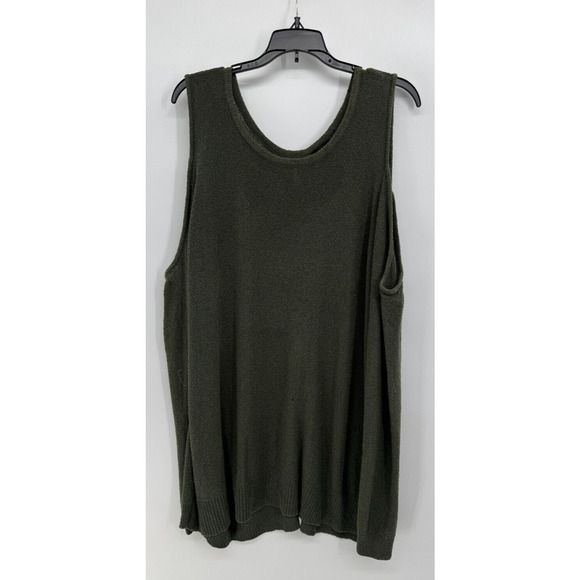 Torrid Womens Lace-Up Sweater Cold Shoulder Long Sleeve Size 4 Green NWOT - Picture 3 of 5